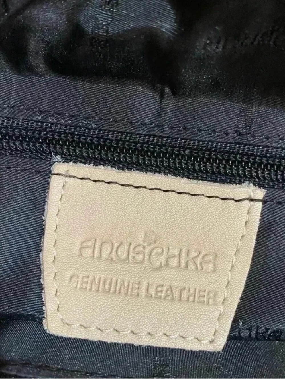 Anuschka Hand-Painted Peacock Feather Hibiscus Flower Hobo Extra Large Satchel - Picture 8 of 14